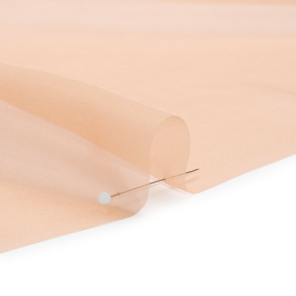 Chiffon-Like Silk Voile - Nude - Adelaide Collection - Detail Chiffon-Like Silk Voile - Nude - Adelaide Collection - Detail