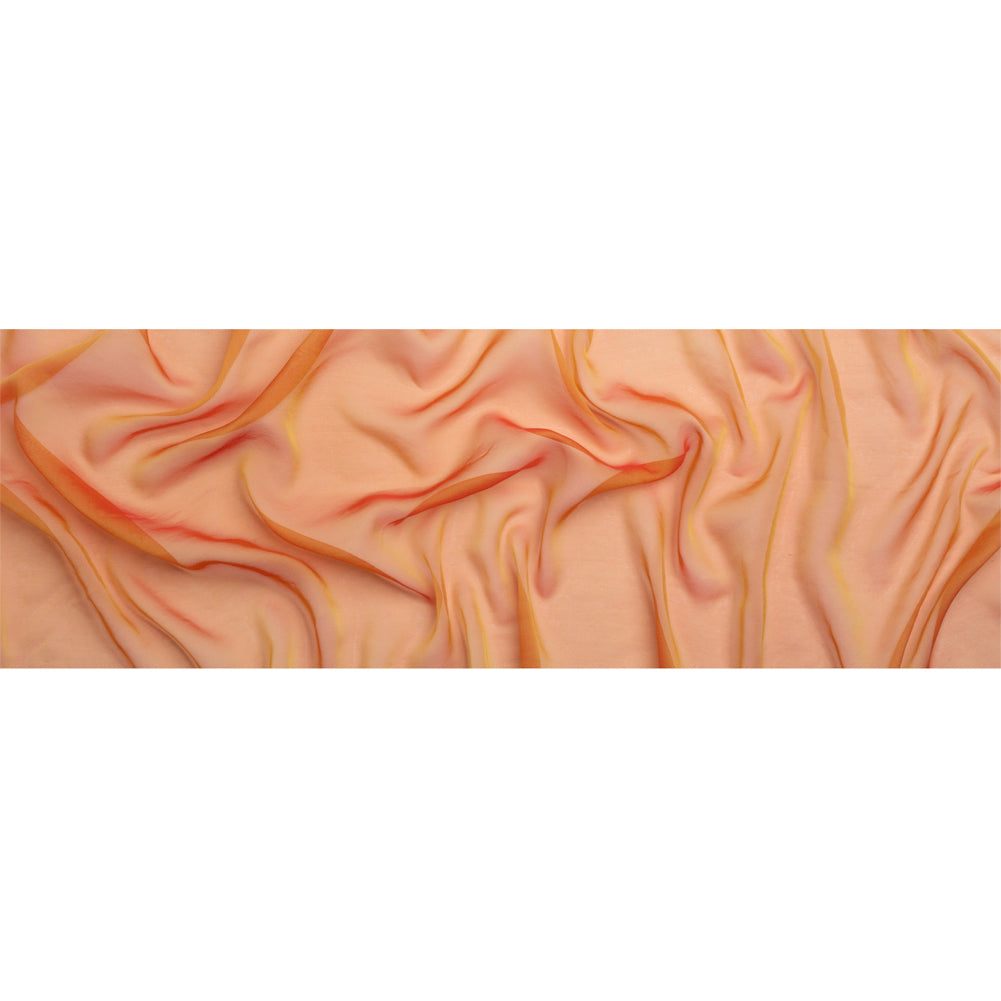 Chiffon-Like Silk Voile - Flame Iridescent - Adelaide Collection Chiffon-Like Silk Voile - Flame Iridescent - Adelaide Collection