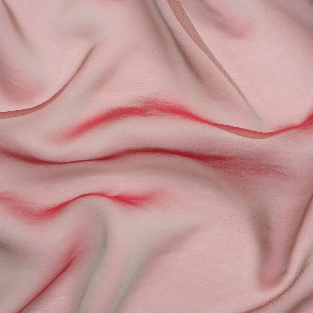 Chiffon-Like Silk Voile - Aqua and Berry Red Iridescent - Adelaide Collection Chiffon-Like Silk Voile - Aqua and Berry Red Iridescent - Adelaide Collection