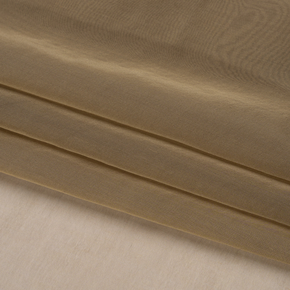 Chiffon-Like Silk Voile - Dark Khaki Iridescent - Adelaide Collection Chiffon-Like Silk Voile - Dark Khaki Iridescent - Adelaide Collection