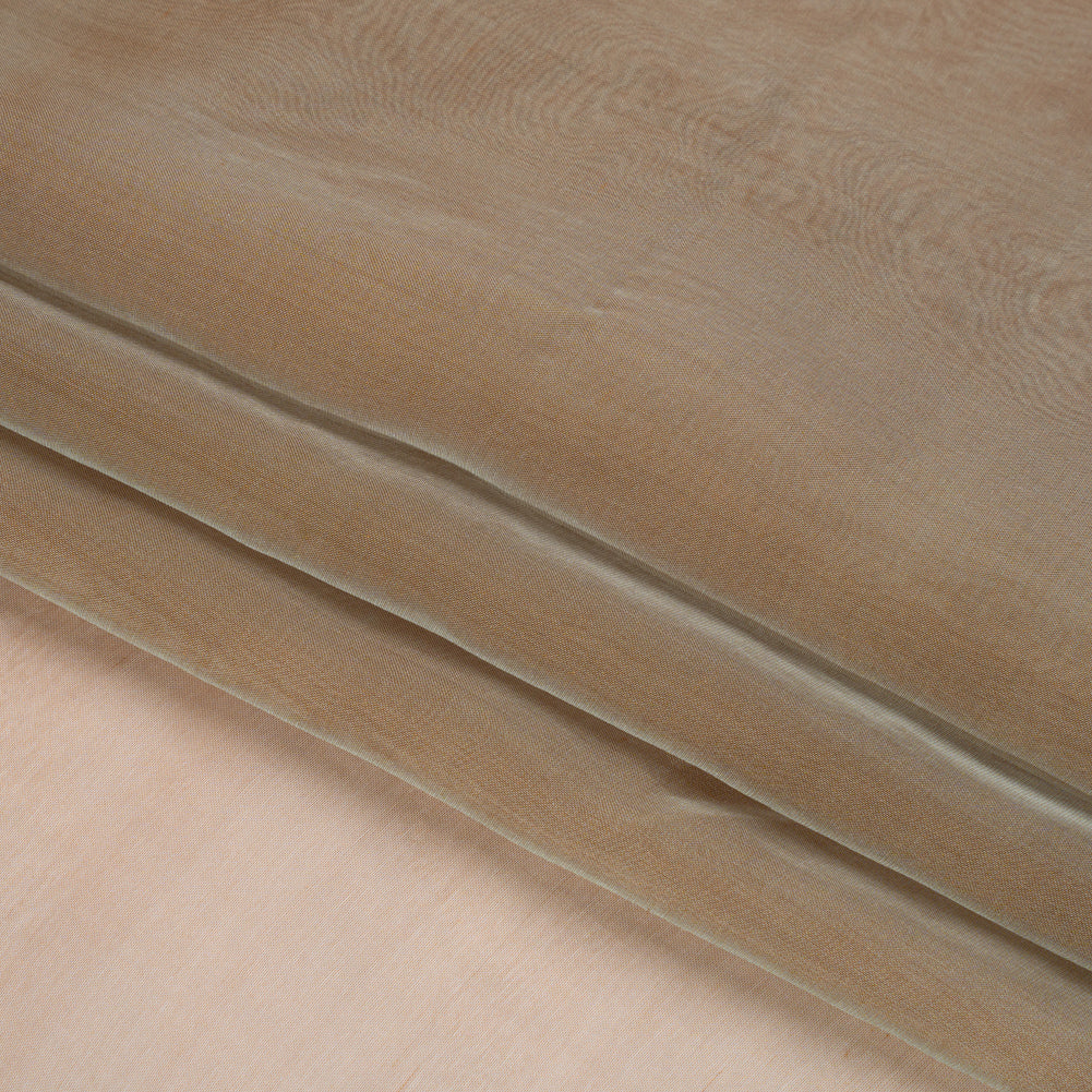 Chiffon-Like Silk Voile - Mocha Iridescent - Adelaide Collection - Folded Chiffon-Like Silk Voile - Mocha Iridescent - Adelaide Collection - Folded