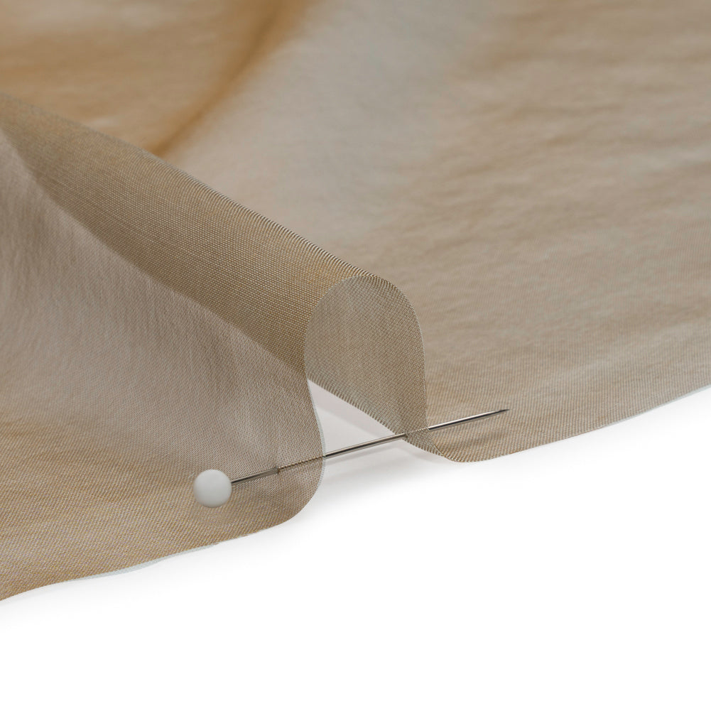 Chiffon-Like Silk Voile - Taupe Iridescent - Adelaide Collection Chiffon-Like Silk Voile - Taupe Iridescent - Adelaide Collection