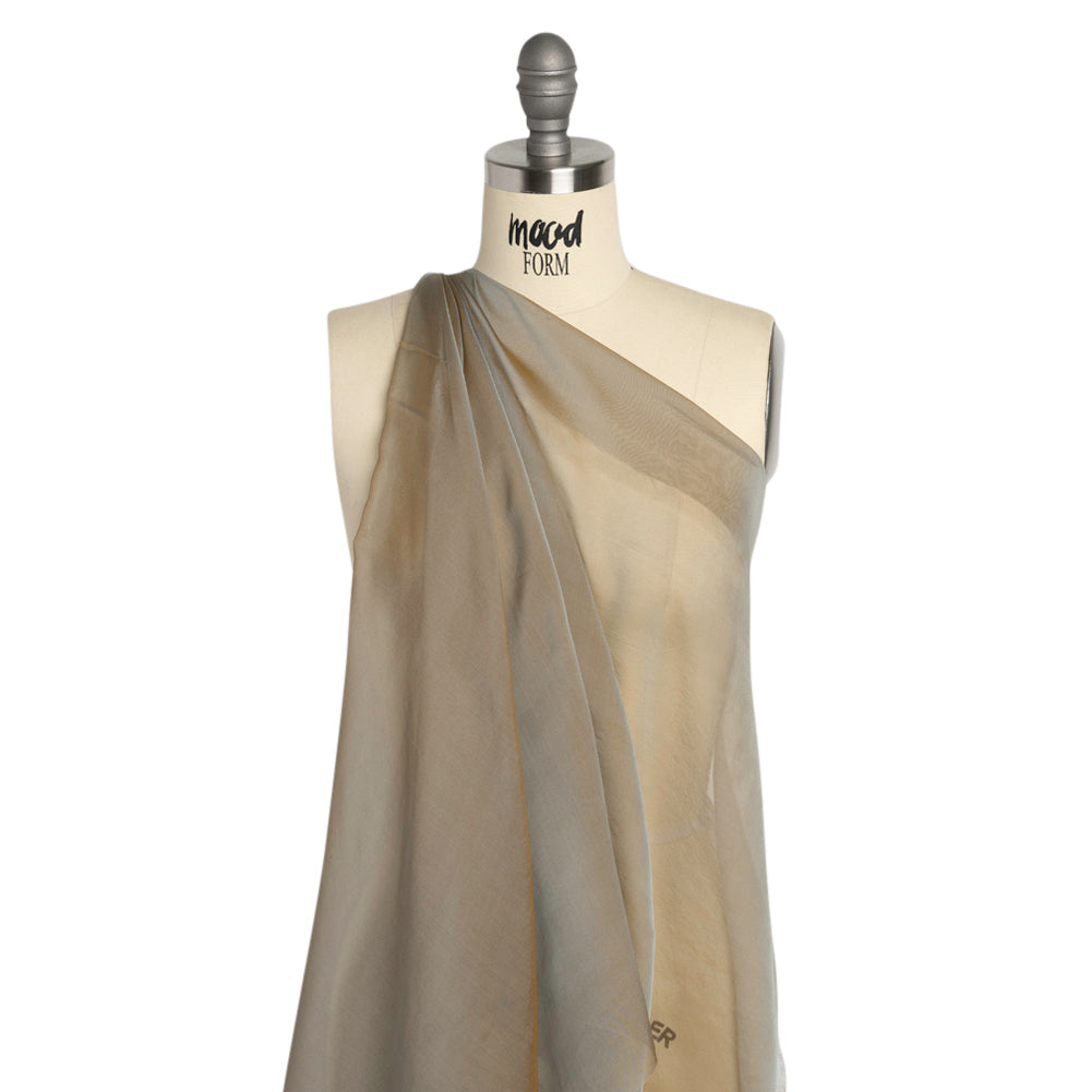 Chiffon-Like Silk Voile - Taupe Iridescent - Adelaide Collection Chiffon-Like Silk Voile - Taupe Iridescent - Adelaide Collection