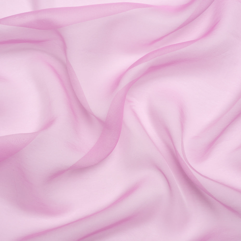 Chiffon-Like Silk Voile - Tulip and White Iridescent - Adelaide Collection Chiffon-Like Silk Voile - Tulip and White Iridescent - Adelaide Collection