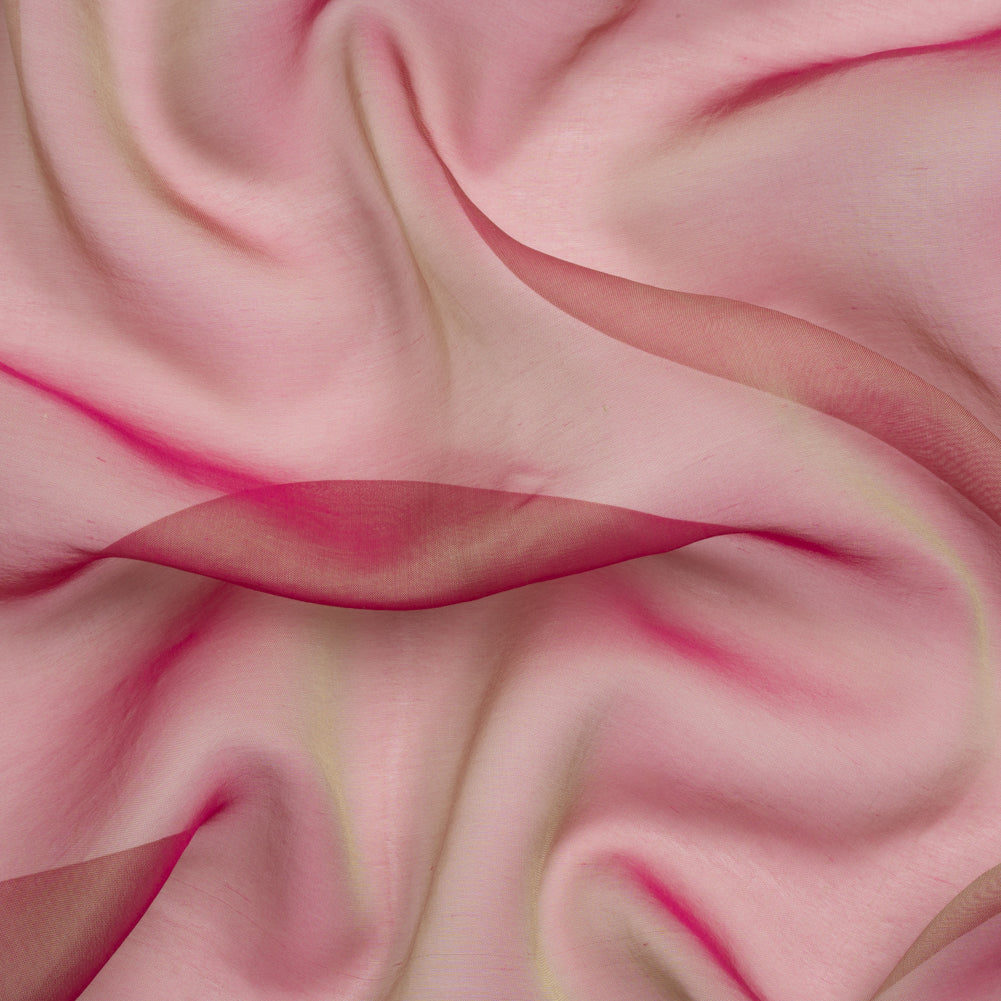 Chiffon-Like Silk Voile - Berry and Key Lime Iridescent - Adelaide Collection Chiffon-Like Silk Voile - Berry and Key Lime Iridescent - Adelaide Collection