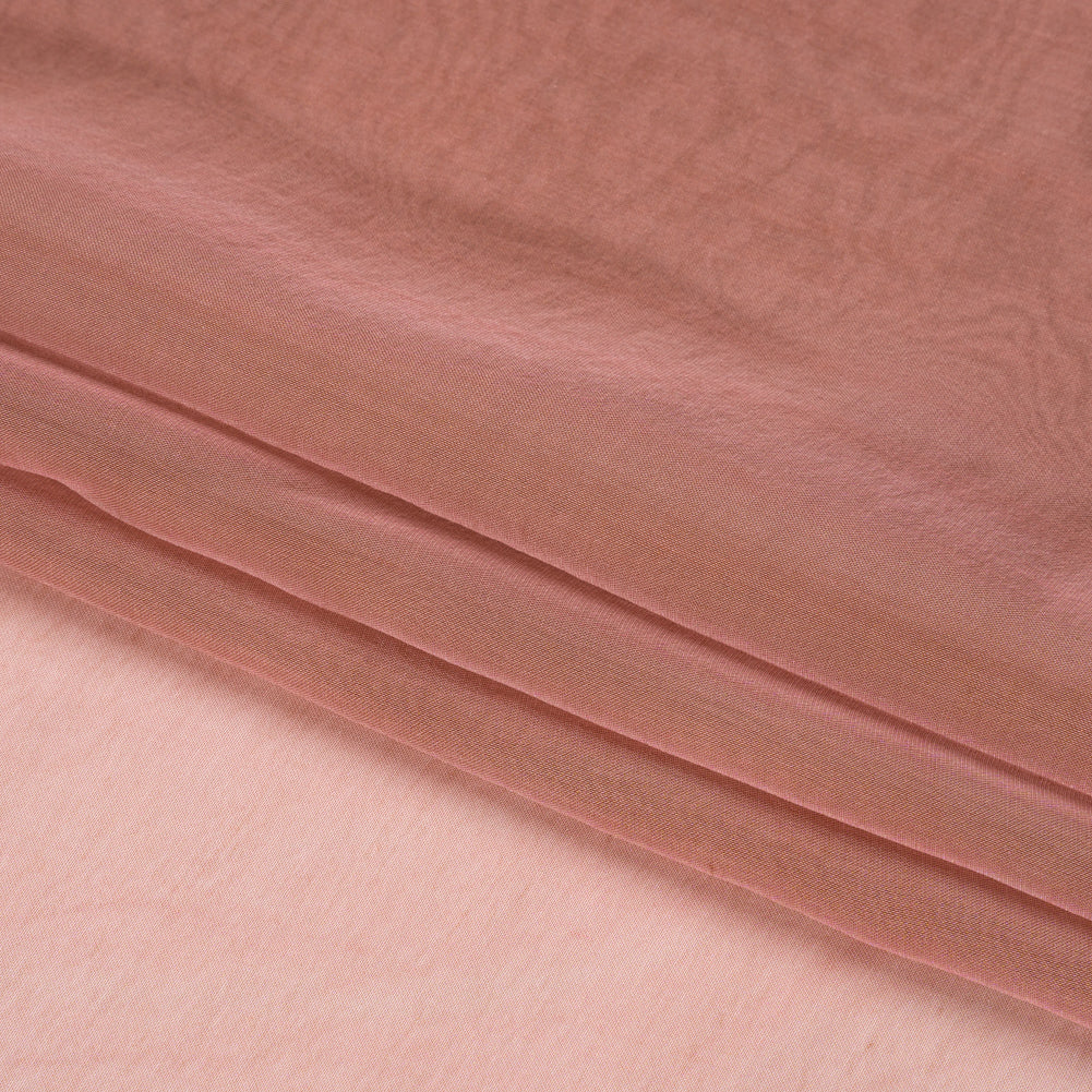 Chiffon-Like Silk Voile - Rose and Brown Iridescent - Adelaide Collection Chiffon-Like Silk Voile - Rose and Brown Iridescent - Adelaide Collection