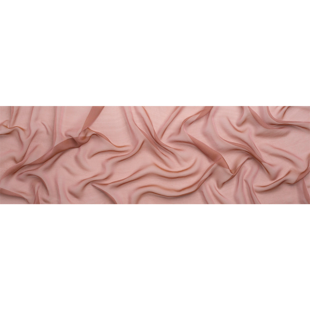 Chiffon-Like Silk Voile - Rose and Brown Iridescent - Adelaide Collection Chiffon-Like Silk Voile - Rose and Brown Iridescent - Adelaide Collection