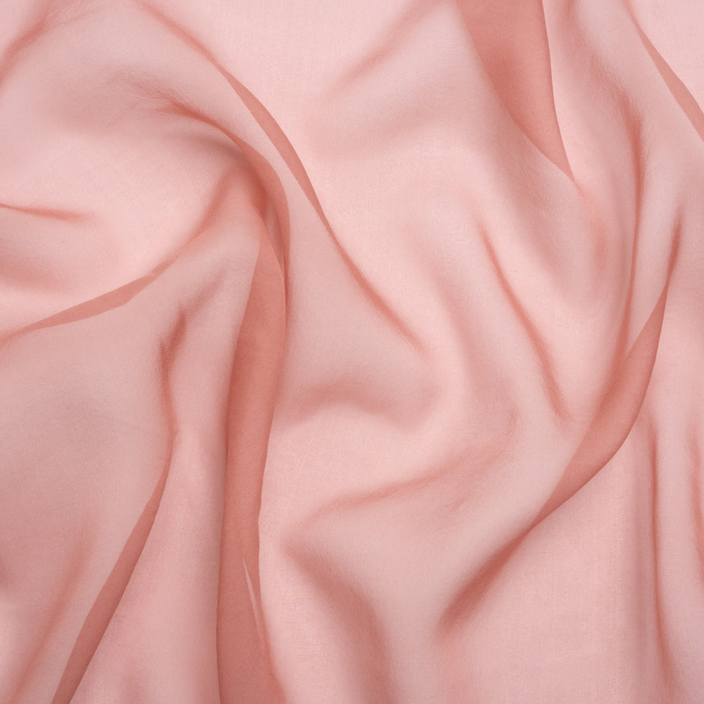 Chiffon-Like Silk Voile - Dark Rose Iridescent - Adelaide Collection Chiffon-Like Silk Voile - Dark Rose Iridescent - Adelaide Collection