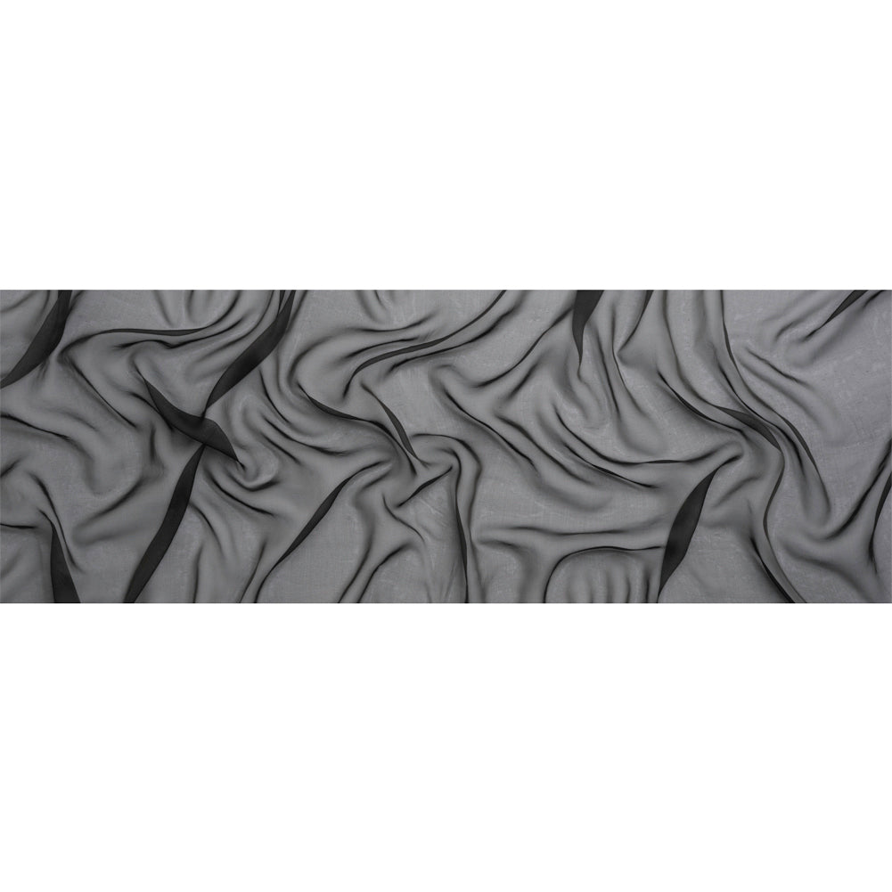 Chiffon-Like Silk Voile - Black - Adelaide Collection Chiffon-Like Silk Voile - Black - Adelaide Collection