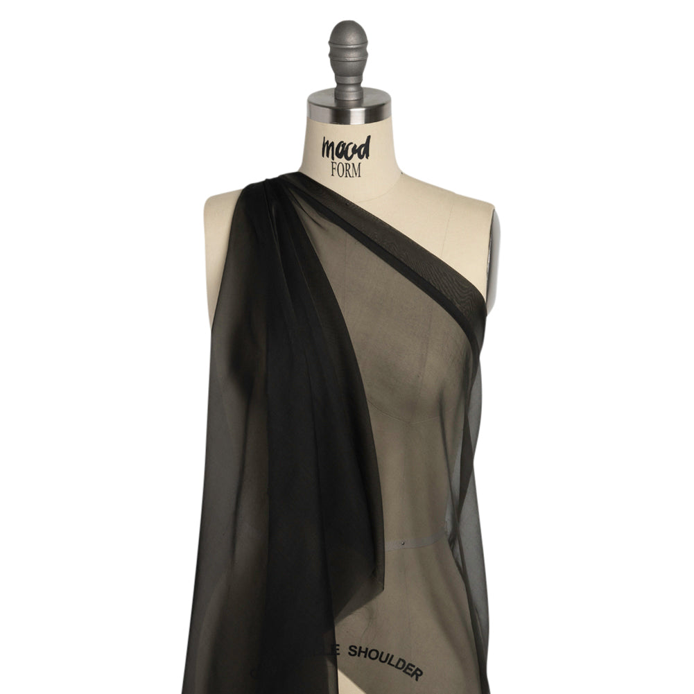 Chiffon-Like Silk Voile - Black - Adelaide Collection Chiffon-Like Silk Voile - Black - Adelaide Collection