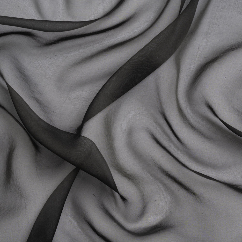 Chiffon-Like Silk Voile - Black - Adelaide Collection Chiffon-Like Silk Voile - Black - Adelaide Collection