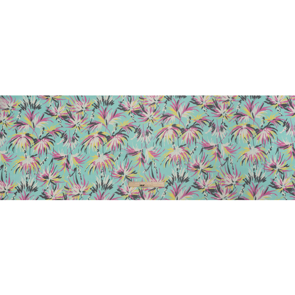 Mint, Pink and Yellow Dreamy Daisies Crinkled Silk Chiffon Drape Mint, Pink and Yellow Dreamy Daisies Crinkled Silk Chiffon Drape