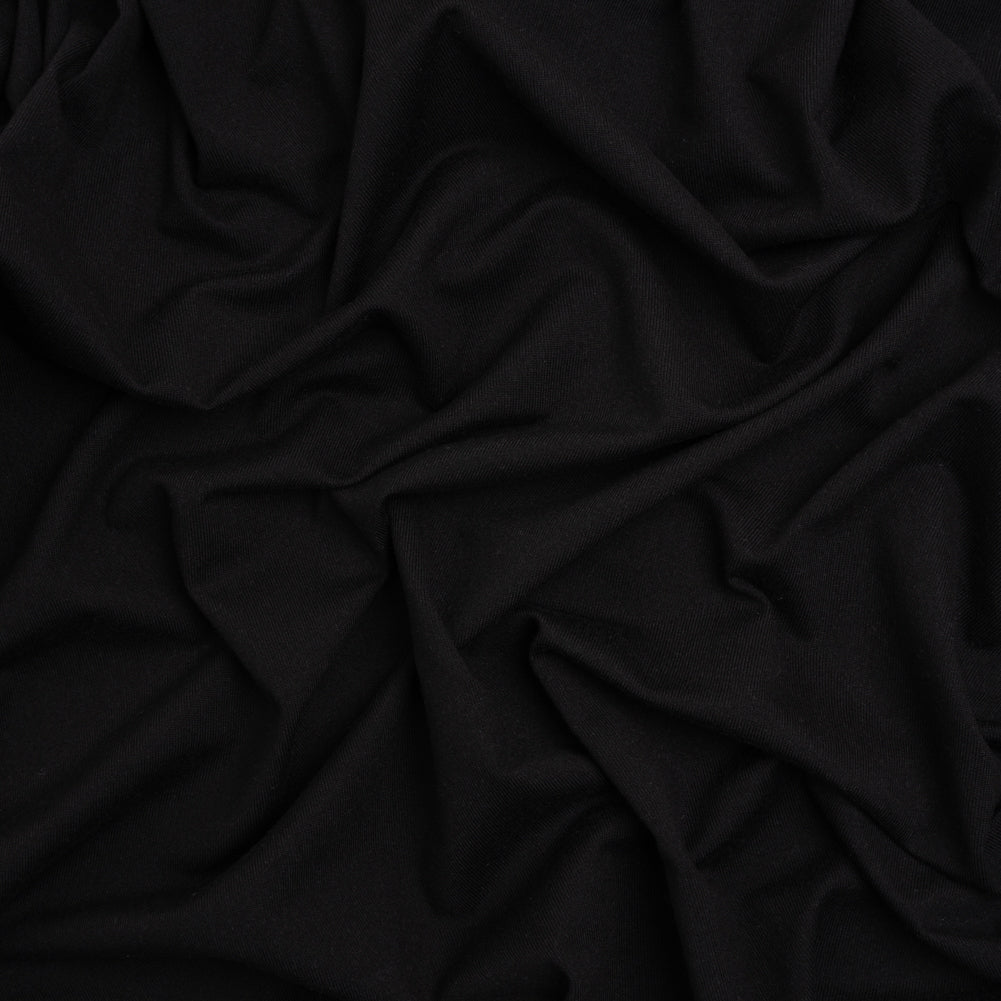Stretch Polyester Jersey - Black Stretch Polyester Jersey - Black