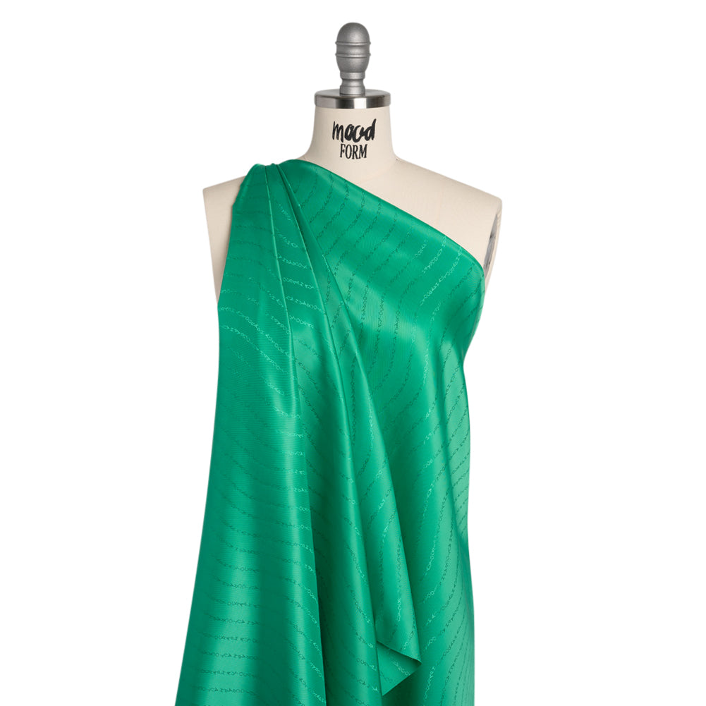 Autograph Jacquard Lining - Spearmint Green Tonal Drape Autograph Jacquard Lining - Spearmint Green Tonal Drape