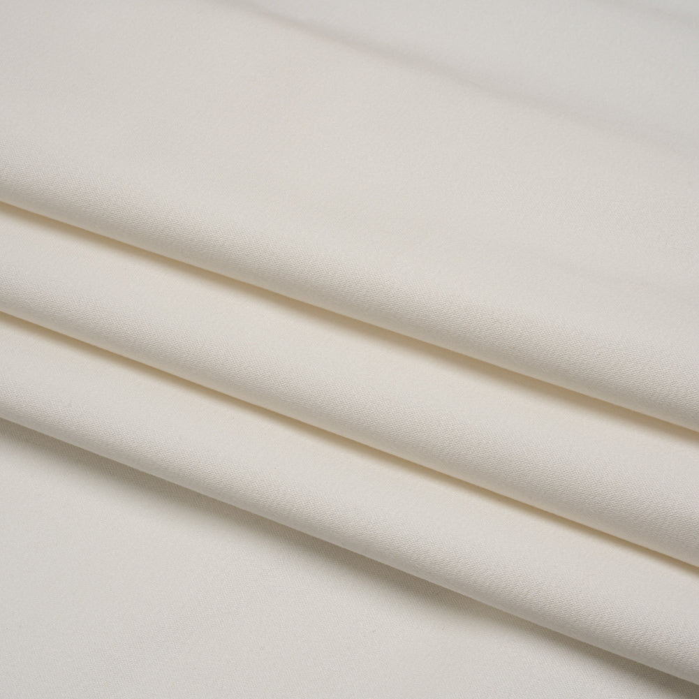 Stretch Cotton Blend Sateen - Ivory Folded Stretch Cotton Blend Sateen - Ivory Folded