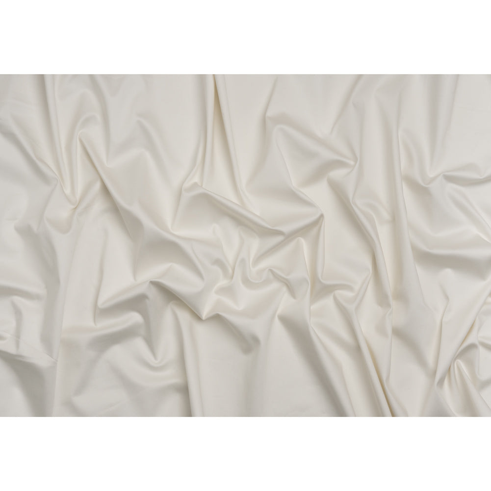 Stretch Cotton Blend Sateen - Ivory Full Stretch Cotton Blend Sateen - Ivory Full