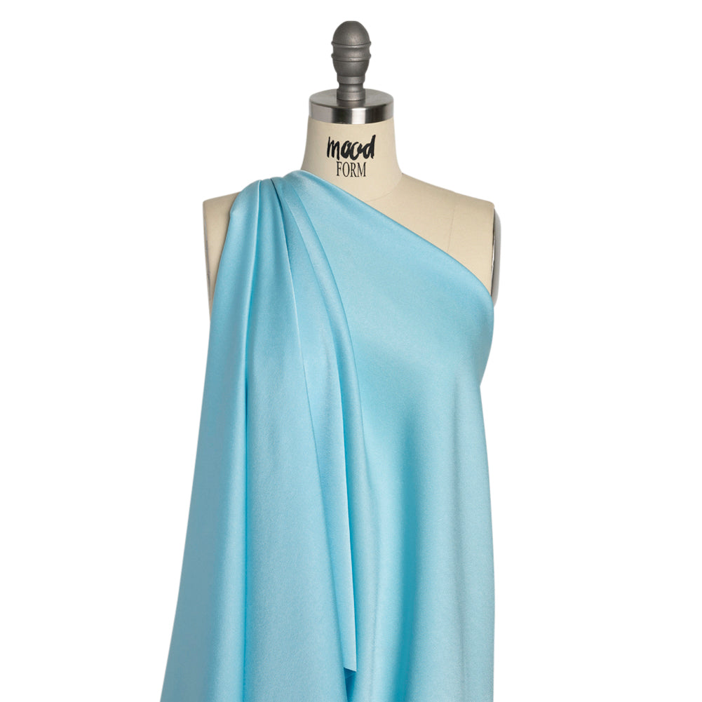 Alex Perry Soft Blue Crepe Back Satin Drape Alex Perry Soft Blue Crepe Back Satin Drape