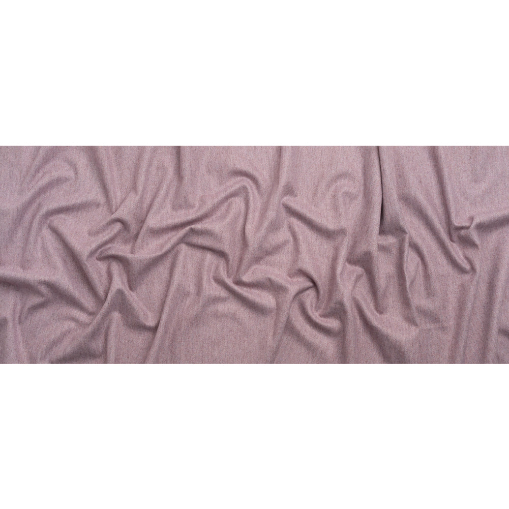 Italian Heathered Light Purple Brushed Wool Blend Woven Full Italian Heathered Light Purple Brushed Wool Blend Woven Full