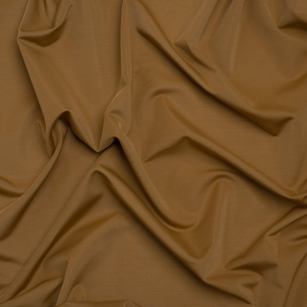 Famous Australian Designer Gold Stretch Polyester Jersey Famous Australian Designer Gold Stretch Polyester Jersey