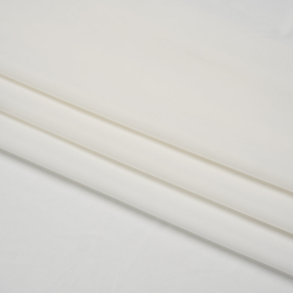 Famous Australian Designer White Stretch Polyester Jersey Folded Famous Australian Designer White Stretch Polyester Jersey Folded