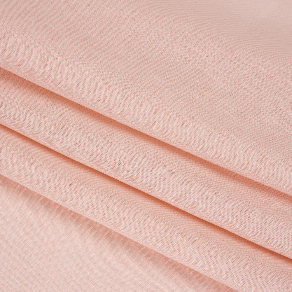 Famous Australian Designer Shell Pink Lightweight Linen Woven Folded Famous Australian Designer Shell Pink Lightweight Linen Woven Folded