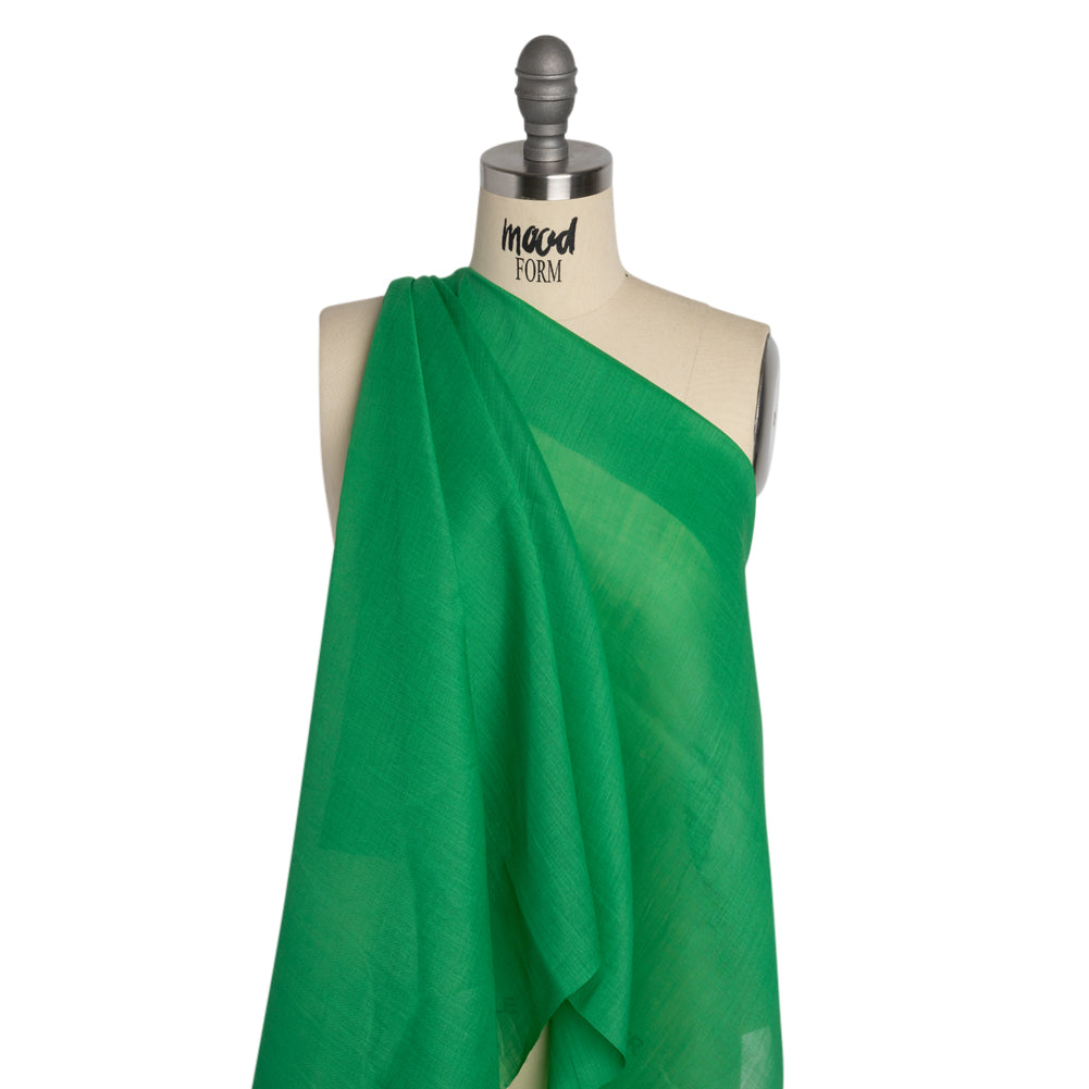 Famous Australian Designer Kelly Green Lightweight Ramie Woven Drape Famous Australian Designer Kelly Green Lightweight Ramie Woven Drape