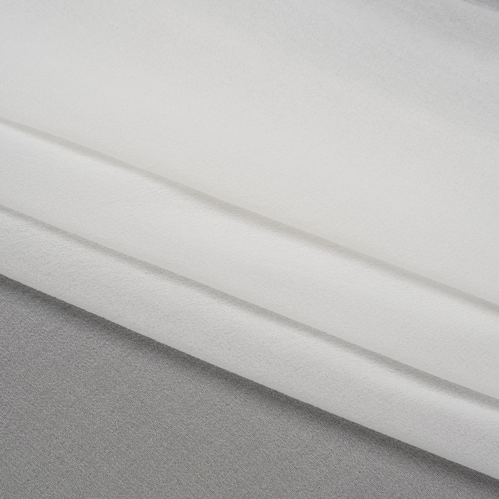 Famous Australian Designer White Silk Georgette Folded Famous Australian Designer White Silk Georgette Folded