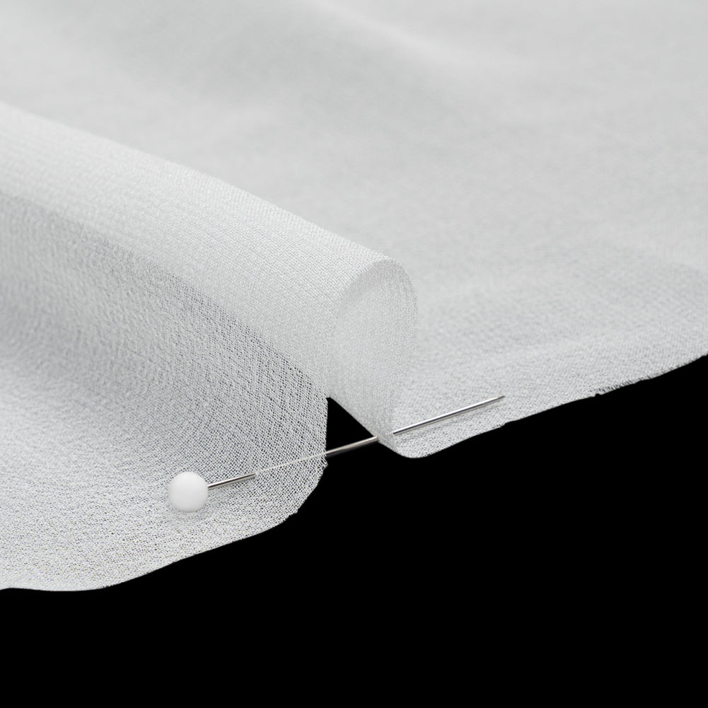 Famous Australian Designer White Silk Georgette Detail Famous Australian Designer White Silk Georgette Detail