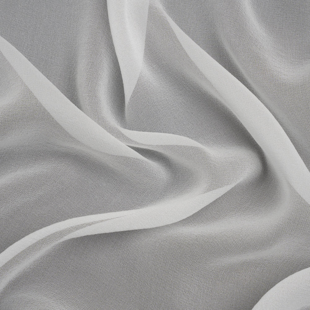 Famous Australian Designer White Silk Georgette Famous Australian Designer White Silk Georgette