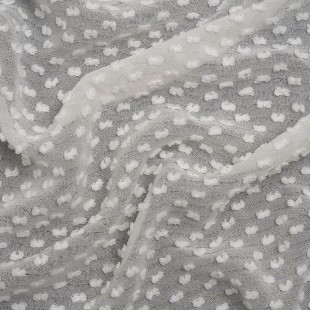 Famous Australian Designer Off White Silk Swiss Dot Famous Australian Designer Off White Silk Swiss Dot