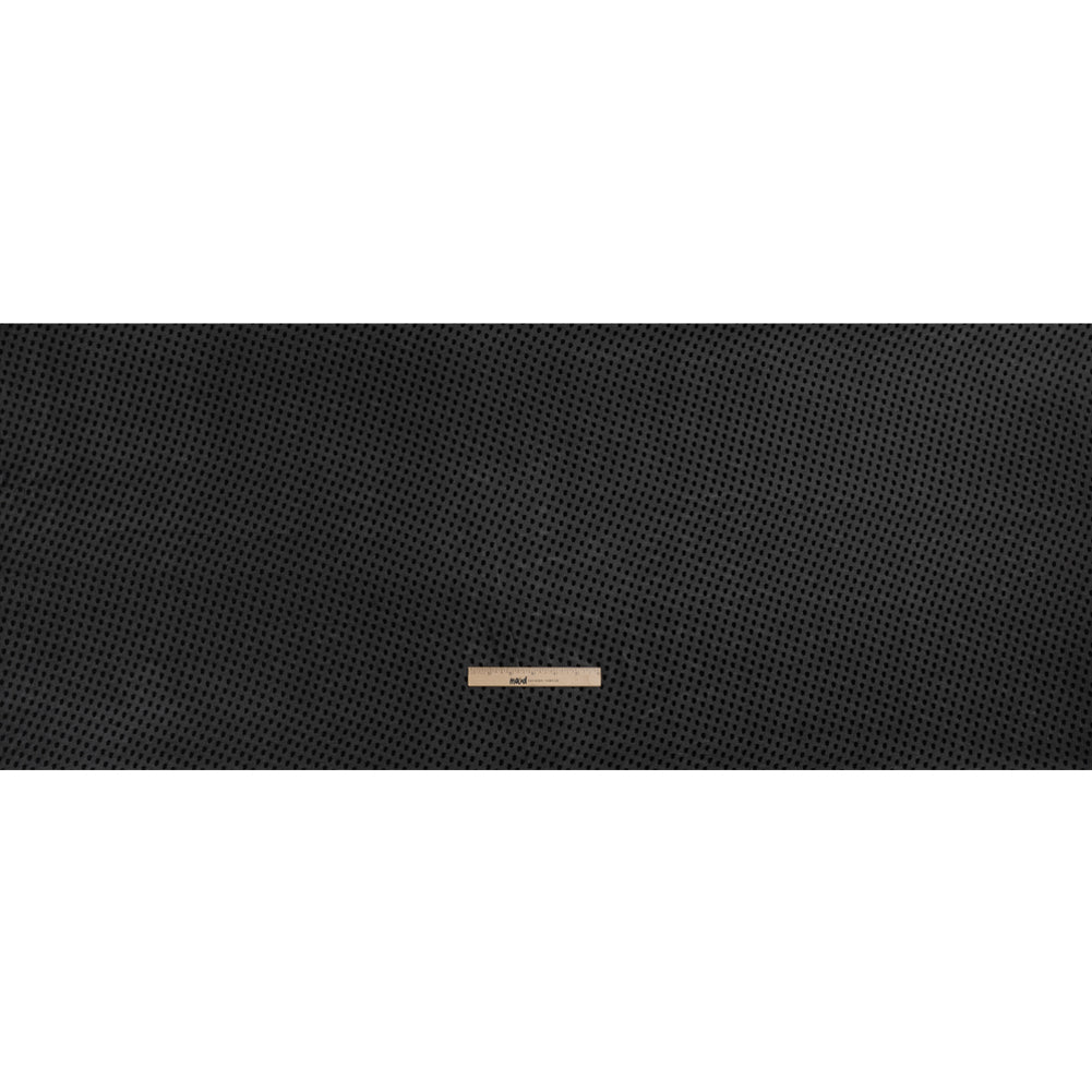 Famous Australian Designer Black Textured Burnout Polka Dots Silk and Viscose Georgette Full Famous Australian Designer Black Textured Burnout Polka Dots Silk and Viscose Georgette Full