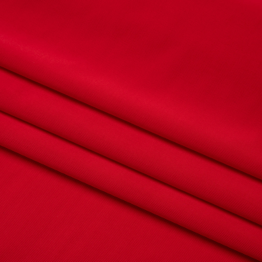 Famous Australian Designer Crimson Stretch Polyester Jersey Folded Famous Australian Designer Crimson Stretch Polyester Jersey Folded