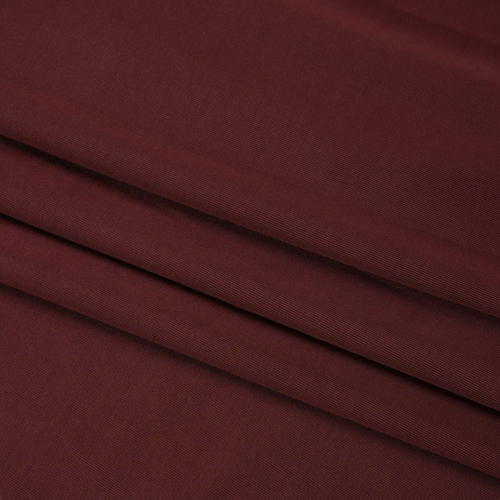 Famous Australian Designer Mahogany Stretch Polyester Jersey Folded Famous Australian Designer Mahogany Stretch Polyester Jersey Folded