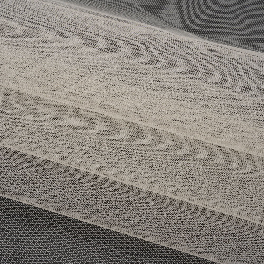 Famous Australian Designer Cream Stiff Polyester Tulle Folded Famous Australian Designer Cream Stiff Polyester Tulle Folded