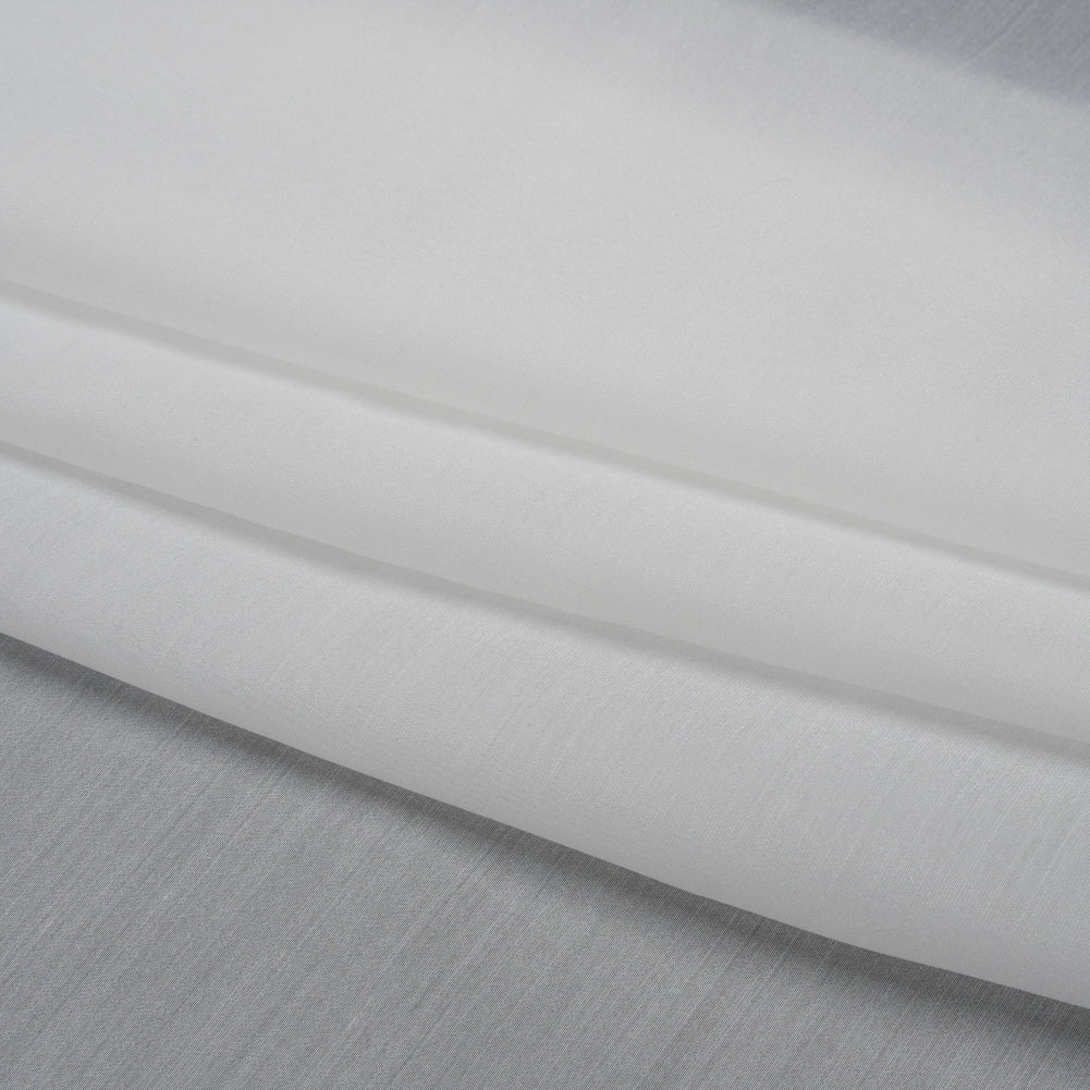 Famous Australian Designer White Shimmering Crisp Polyester Woven Folded Famous Australian Designer White Shimmering Crisp Polyester Woven Folded