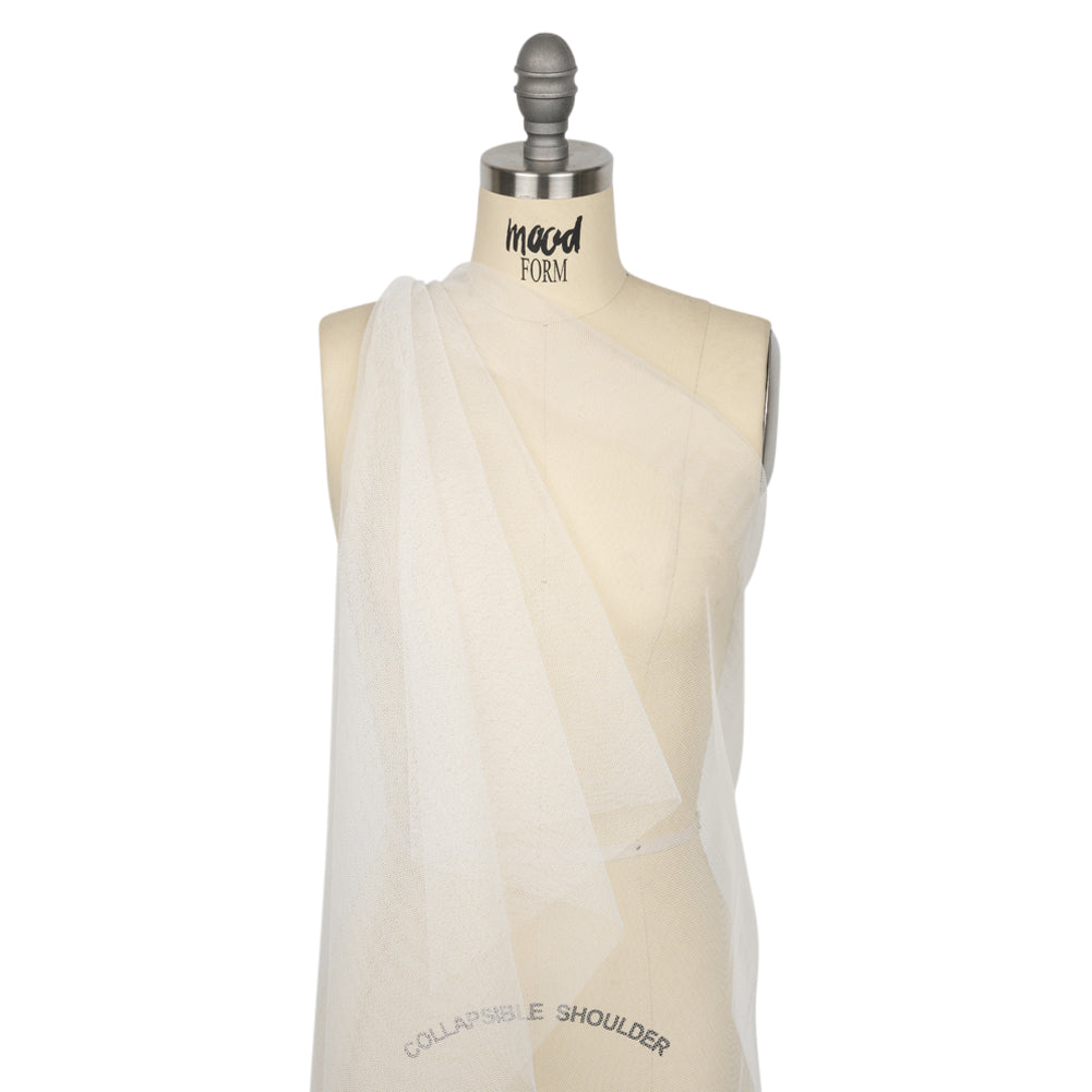 Famous Australian Designer White Polyester Tulle Drape Famous Australian Designer White Polyester Tulle Drape