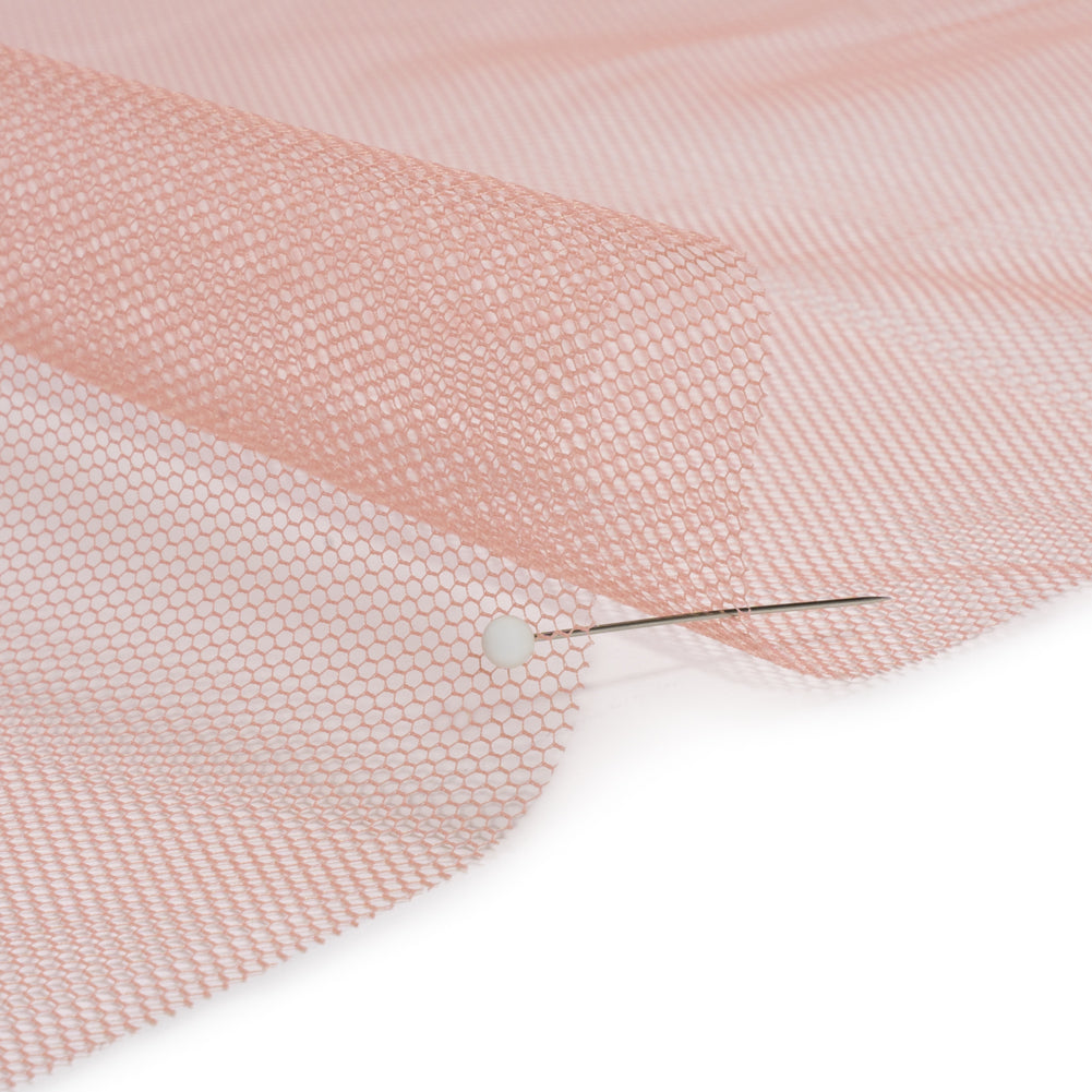 Famous Australian Designer Rose Polyester Tulle Detail Famous Australian Designer Rose Polyester Tulle Detail