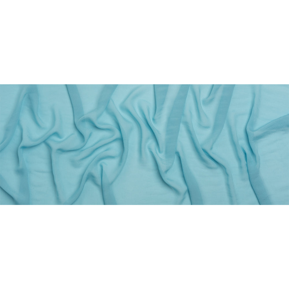 Famous Australian Designer Sky Blue Viscose Georgette Full Famous Australian Designer Sky Blue Viscose Georgette Full