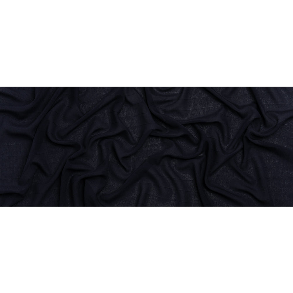 Famous Australian Designer Midnight Monochrome Pinstripes Crinkled Silk Georgette Full Famous Australian Designer Midnight Monochrome Pinstripes Crinkled Silk Georgette Full