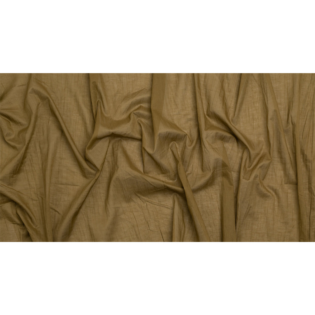 Famous Australian Designer Bronze Crinkled Cotton Voile Full Famous Australian Designer Bronze Crinkled Cotton Voile Full