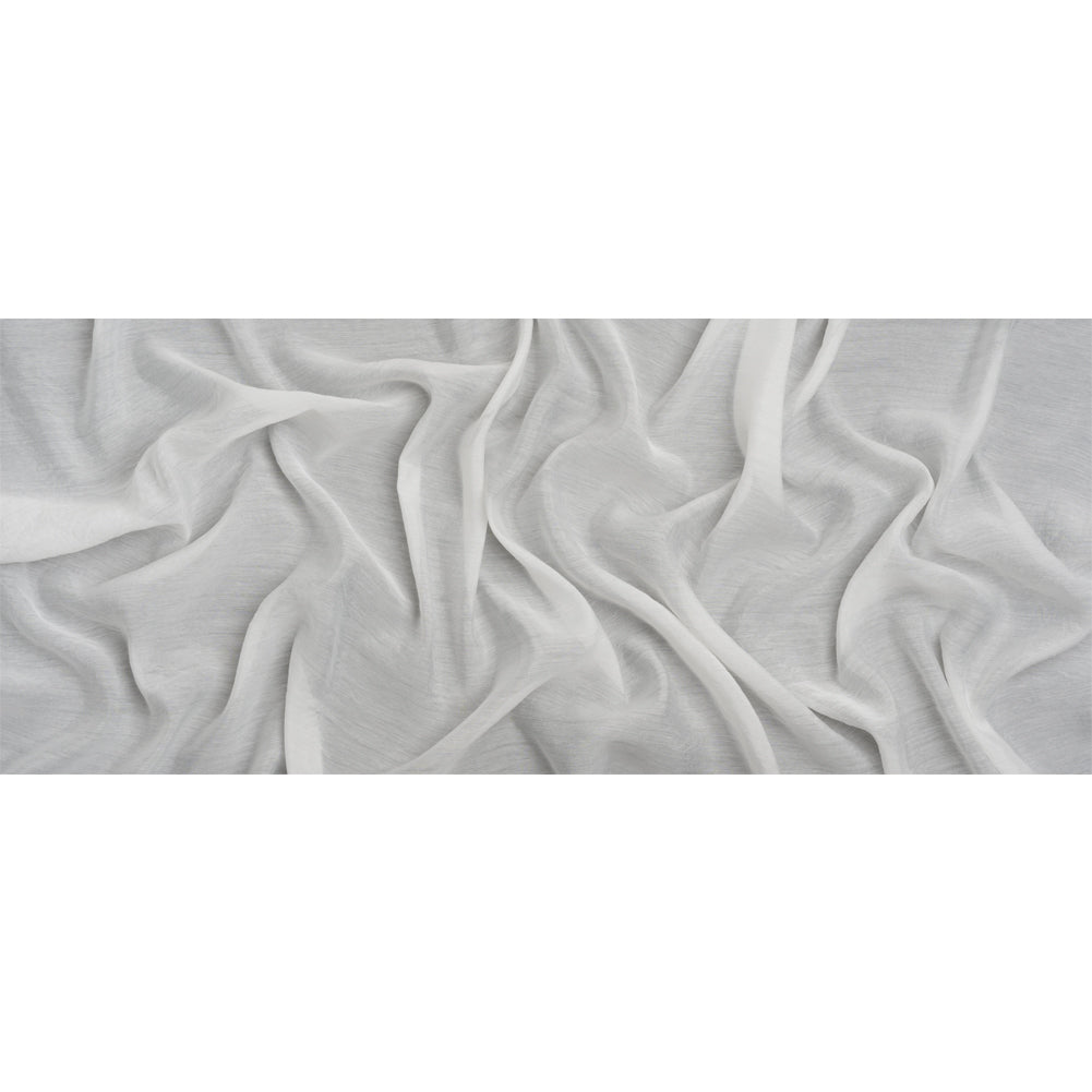 Famous Australian Designer White Cotton and Polyester Voile Full Famous Australian Designer White Cotton and Polyester Voile Full