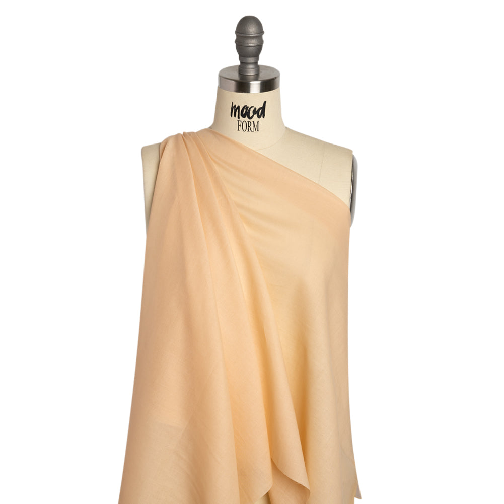 Famous Australian Designer Beige Cotton Voile Drape Famous Australian Designer Beige Cotton Voile Drape