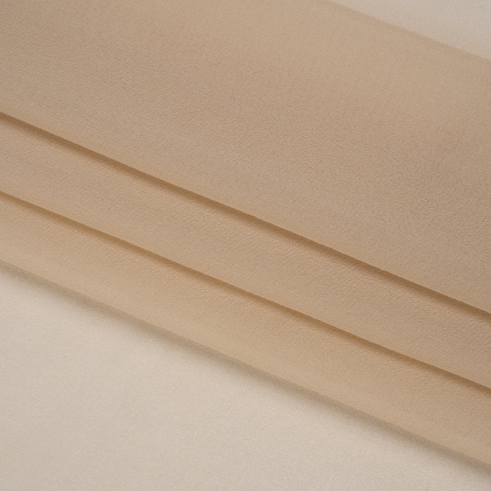 Famous Australian Designer Buff Silk Georgette Folded Famous Australian Designer Buff Silk Georgette Folded