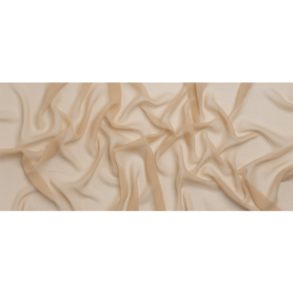 Famous Australian Designer Buff Silk Georgette Full Famous Australian Designer Buff Silk Georgette Full