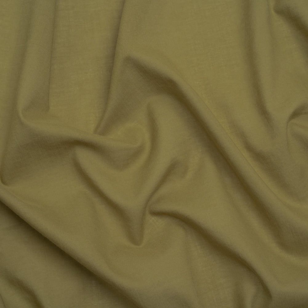 Famous Australian Designer Green Olive Cotton Voile Famous Australian Designer Green Olive Cotton Voile