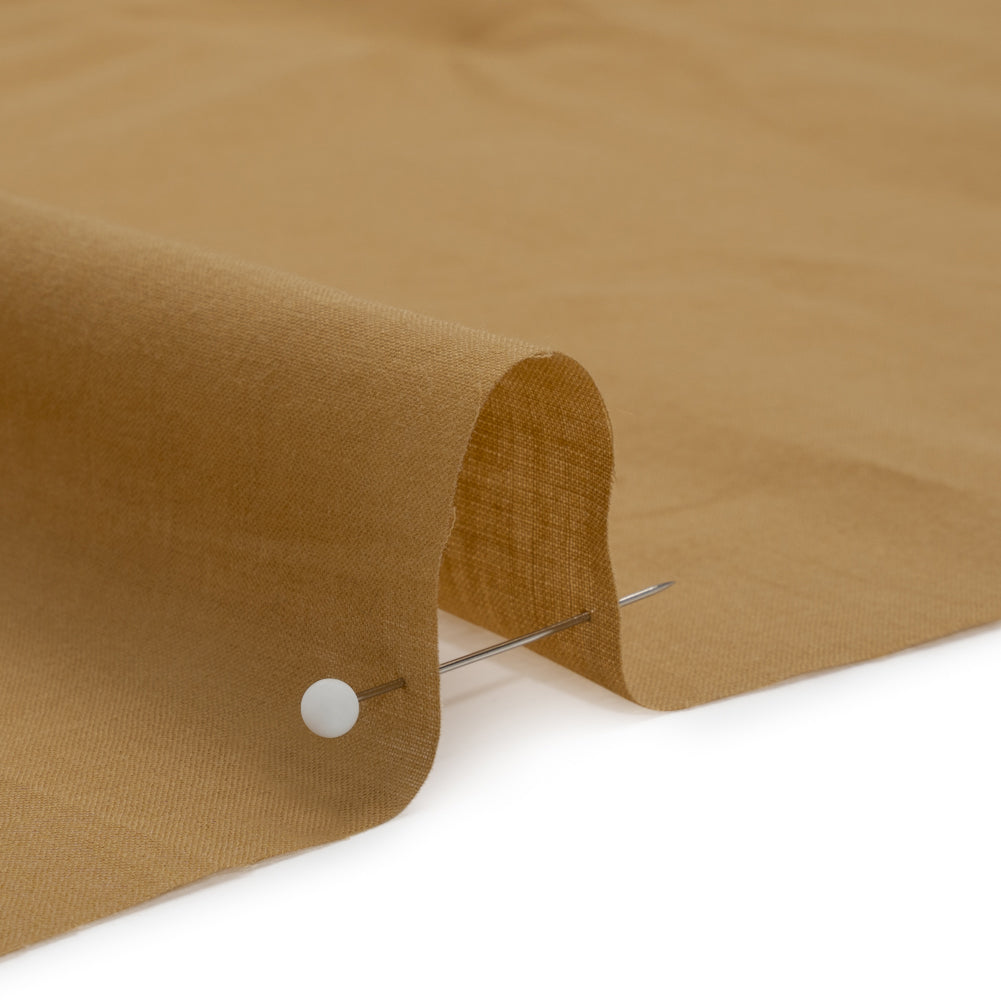 Famous Australian Designer Tan Cotton Voile Detail Famous Australian Designer Tan Cotton Voile Detail