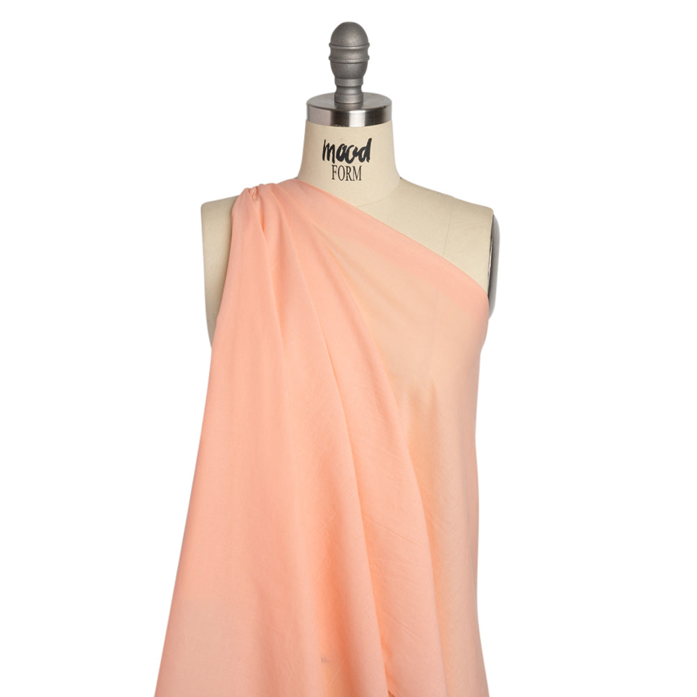 Famous Australian Designer Shell Pink Cotton Voile Drape Famous Australian Designer Shell Pink Cotton Voile Drape