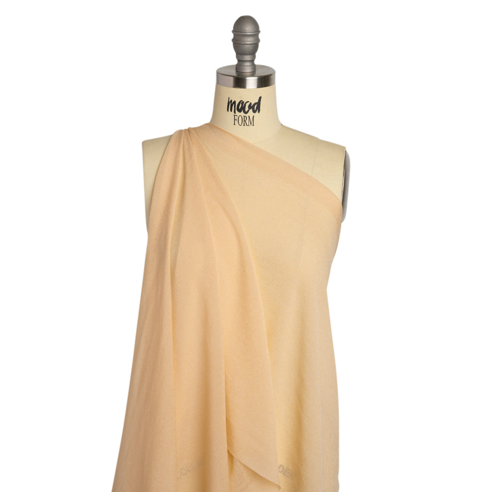 Famous Australian Designer Nude Viscose Georgette Drape Famous Australian Designer Nude Viscose Georgette Drape