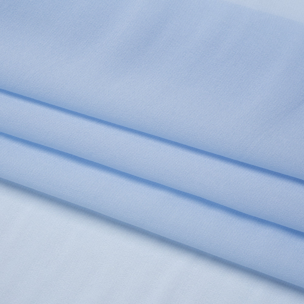 Famous Australian Designer Pale Blue Viscose Georgette Folded Famous Australian Designer Pale Blue Viscose Georgette Folded