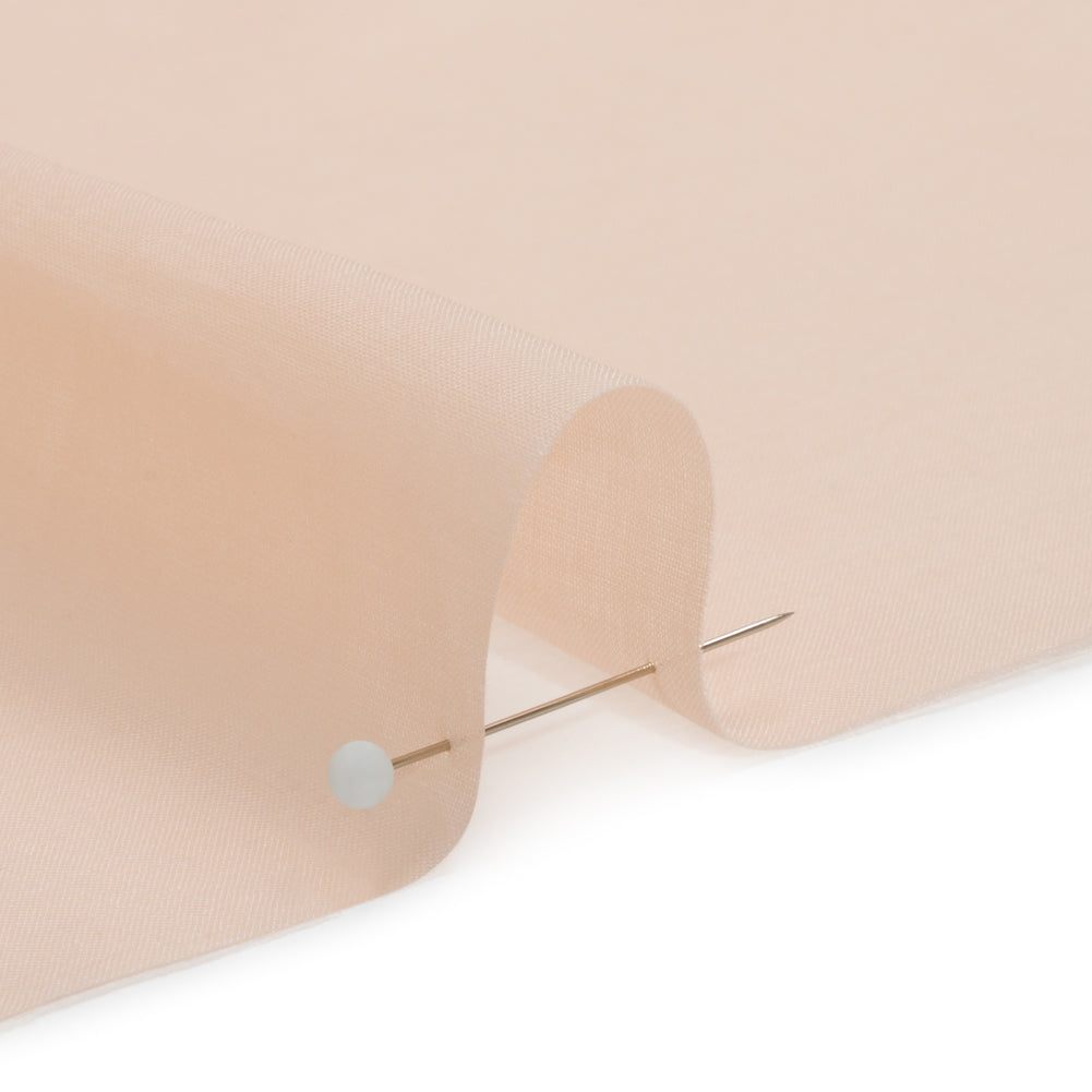 Famous Australian Designer Pale Peach Cotton Voile Detail Famous Australian Designer Pale Peach Cotton Voile Detail